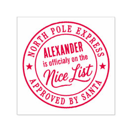 Süße Nice List Weihnachtsurlaub Versand Santa Permastempel