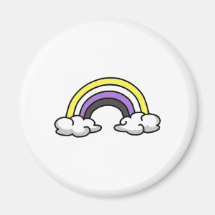 Süße nichtbinäre Regenbogen Magnet