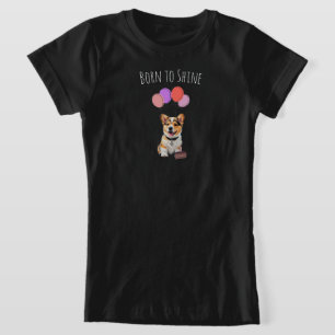 Süße niedliche Must-Have-Rosa-Corgi-Birthday-Girl T-Shirt