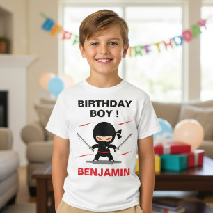 Süße Ninja-Krieger-Geburtstagsfeier T-Shirt