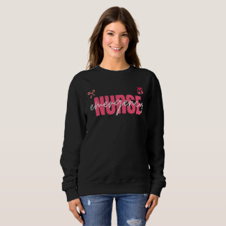 Süße Notfallkrankenschwester Coquette Rosa Schleif Sweatshirt