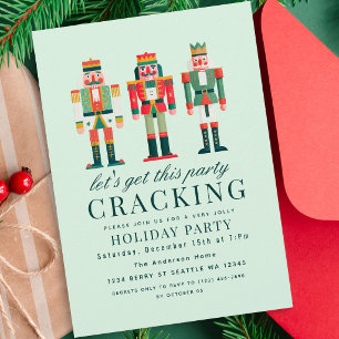 Süße Nussknacker-Weihnachtsfeier Einladung