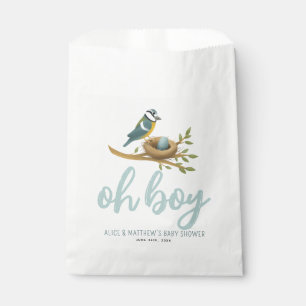Süße Oh-Junge-Blaue-Vogel-Nest-Baby-Party Geschenktütchen