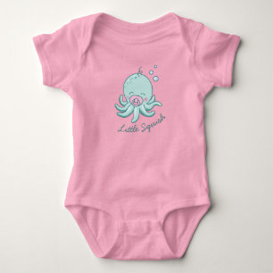 Süße Oktopus-Baby-Party Kawaii Rosa Mädchen Baby Strampler