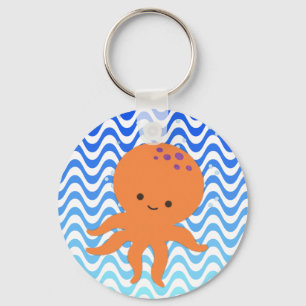 Süße Oktopus-Cartoonfigur Schlüsselanhänger