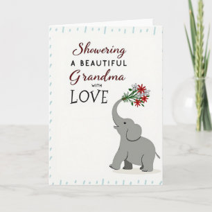 Süße Oma Flowers Karte