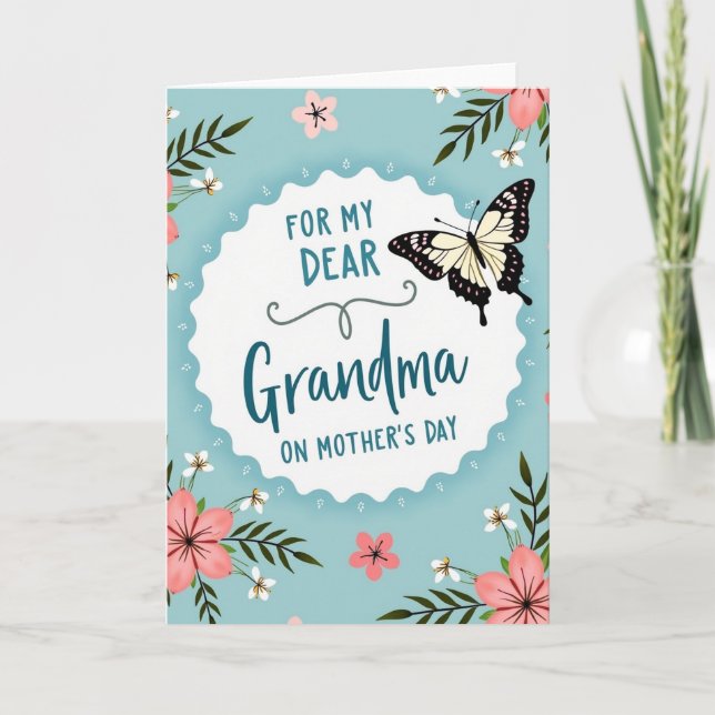 Süße Oma Grußkarte Karte (Vorderseite)