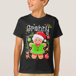 Süße Oma Lebkuchen-Familie Passende Weihnachten T-Shirt
