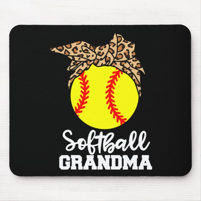 Süße Oma Lustiger Leopard Oma  Mousepad (Vorne)
