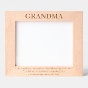 Süße Oma Zitat Typografie Holz Bilderrahmen Geätzte Rahmen