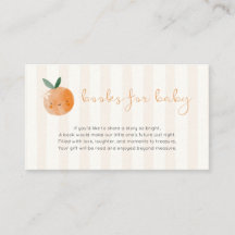 Süße Orange Baby Shower Bücher Fürs Baby