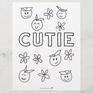 Süsse Orange Budget Colour Page Flyer