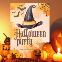 Süße orange Büro-Halloween-Party mit Logo