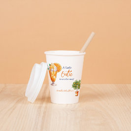 Süsse Orange Citrus Summer Ice Cream Baby Dusche Pappbecher