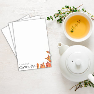 Süße orange Comic-Katzen Name Post-it Klebezettel