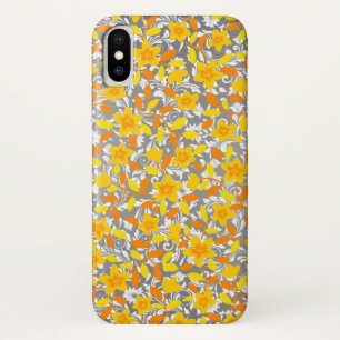 Süße orange gelbe weiße Blumenmuster Case-Mate iPhone Hülle