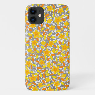 Süße orange gelbe weiße Blumenmuster Case-Mate iPhone Hülle