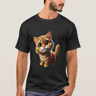 Süße orange getigerte Babkatze niedliche Katze T-Shirt