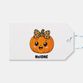 Süße Orange Kleine Kürbis Halloween Individueller Geschenkanhänger