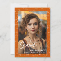 Süße Orange Mathematik Foto Abschluss 