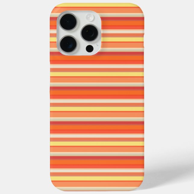 Süße orange-rote Streifen Case-Mate iPhone Hülle (Rückseite)