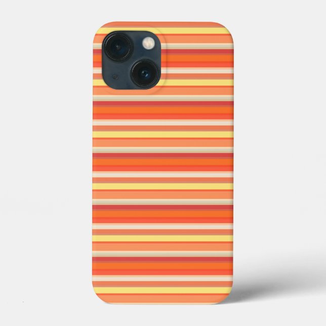 Süße orange-rote Streifen Case-Mate iPhone Hülle (Rückseite)