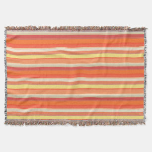 Süße orange-rote Streifen  Decke