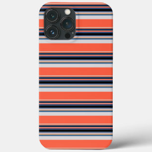 Süße orangeblaue Streifen Case-Mate iPhone Hülle