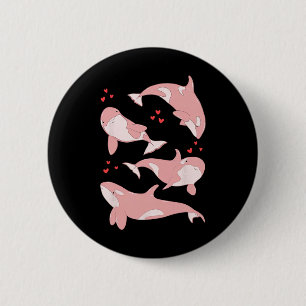 Süße Orca-Wal Meeresbiologe Meerestiere Valent Button