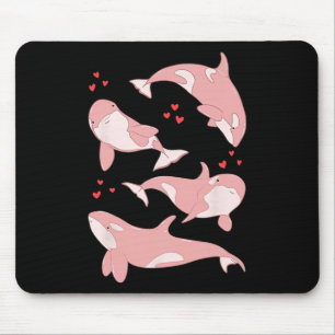 Süße Orca-Wal-Meeresbiologin Meerestiere Valentins Mousepad