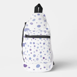 Süße organische Pinselstrich-Punkt-Kunst Crossbody Bag