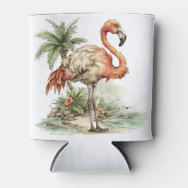 SÜSSE ORIGINELLE SOMMERSTRANDSZENE MIT FLAMINGO DOSENKÜHLER