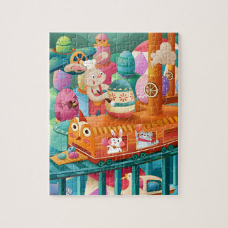 Süße Oster-Eier-Fabrik Puzzle