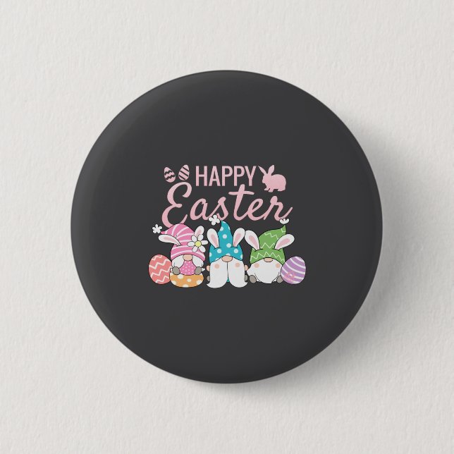 Süße Oster-Eier Freunde Frohe Ostern Button (Vorderseite)