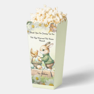 Süße Oster-Popcorn-Geschenkbox mit Häschen Geschenkschachtel