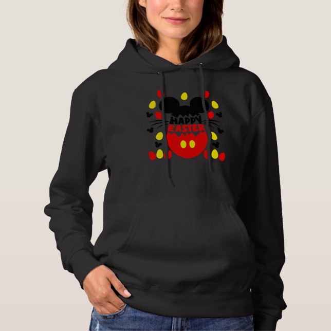 Süsse Ostereier Happy Ostermouse Ohr Niedliche Kos Hoodie (Vorderseite)