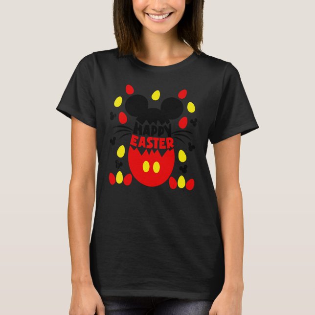 Süsse Ostereier Happy Ostermouse Ohr Niedliche Kos T-Shirt (Vorderseite)