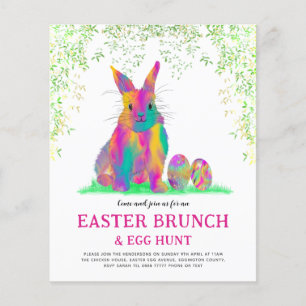 Süße Ostereier-Suche und Brunch in Rosa Flyer