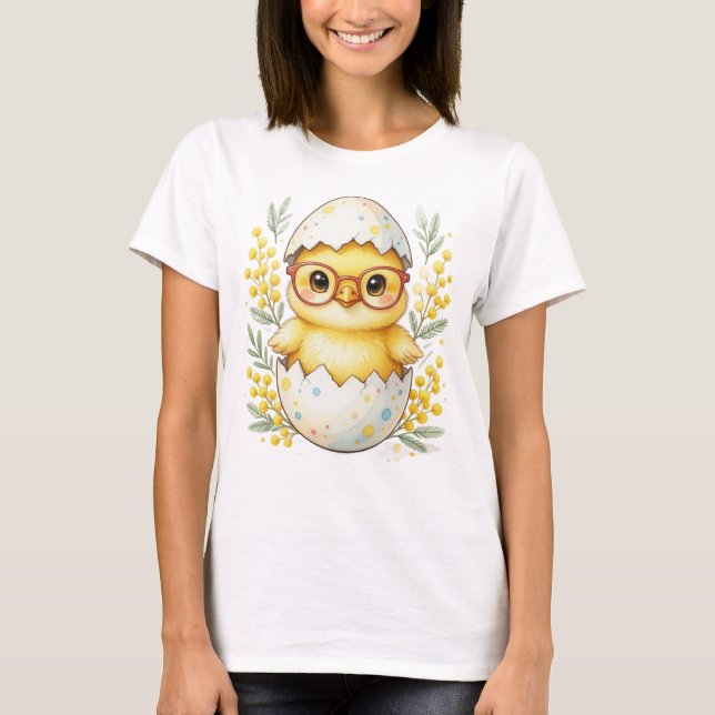 Süße Osterglaschencikade Mimosa-Blüte T-Shirt (Vorderseite)