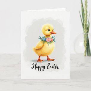 Süße Ostergrußkarte mit Küken Karte