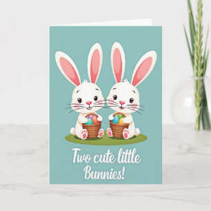 Süße Osterhasen Frühling Karte