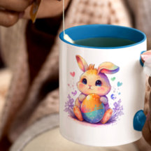 Süße Osterhasen-Latte-Mug – Bezaubernder Pastell-H