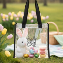 Süße Osterhasen mit personalisiertem Namen
