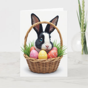 Süße Osterkarte mit Häschen Karte