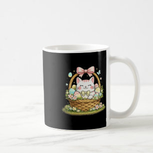 Süße Osterkatze Sket Katzenliebhaber Weißes Kätzch Kaffeetasse