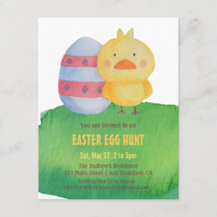 Süße Osterküken-Eier-Such-Party-Einladungen Einladung
