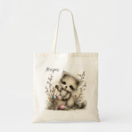 Süße Ostern Eichhörnchen Illustration Tragetasche