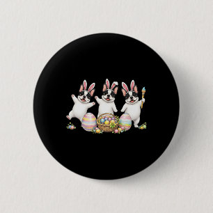Süße Ostern Französische Bulldogge Hasenohren Eier Button