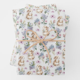 SÜSSE OSTERN HASEN  GESCHENKPAPIER SET