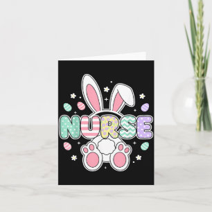 Süße Ostern-Krankenschwester für Frauen Frühling R Karte